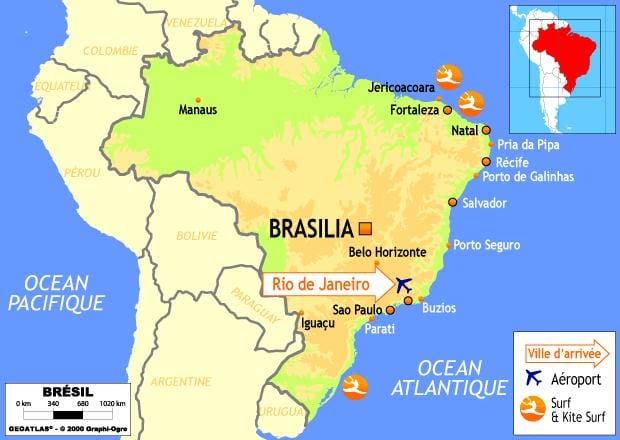Rio nerede harita üzerinde