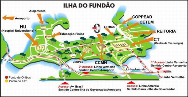 Rio de Janeiro okulu haritası