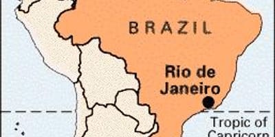 Brezilya haritası Rio de Janeiro