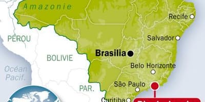 Rio dünya haritasında bulunduğu