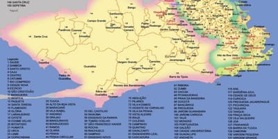 Rio de Janeiro Belediye harita