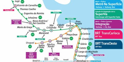 Rio de Janeiro metro haritası pdf