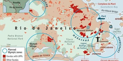 Rio de Janeiro haritası şehirlerden
