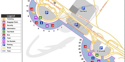Rio de Janeiro Havalimanı harita