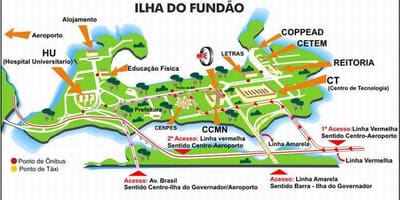 Rio de Janeiro okulu haritası