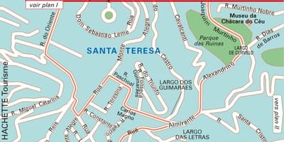 Santa teresa, Rio de Janeiro haritası
